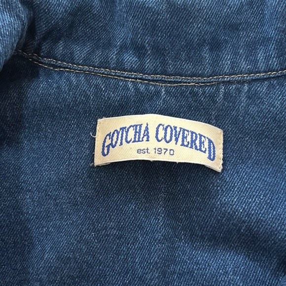 Gotcha Covered Denim Trench Coat, Vintage, Size Unknown, Perfect Condition - Picture 2 of 2